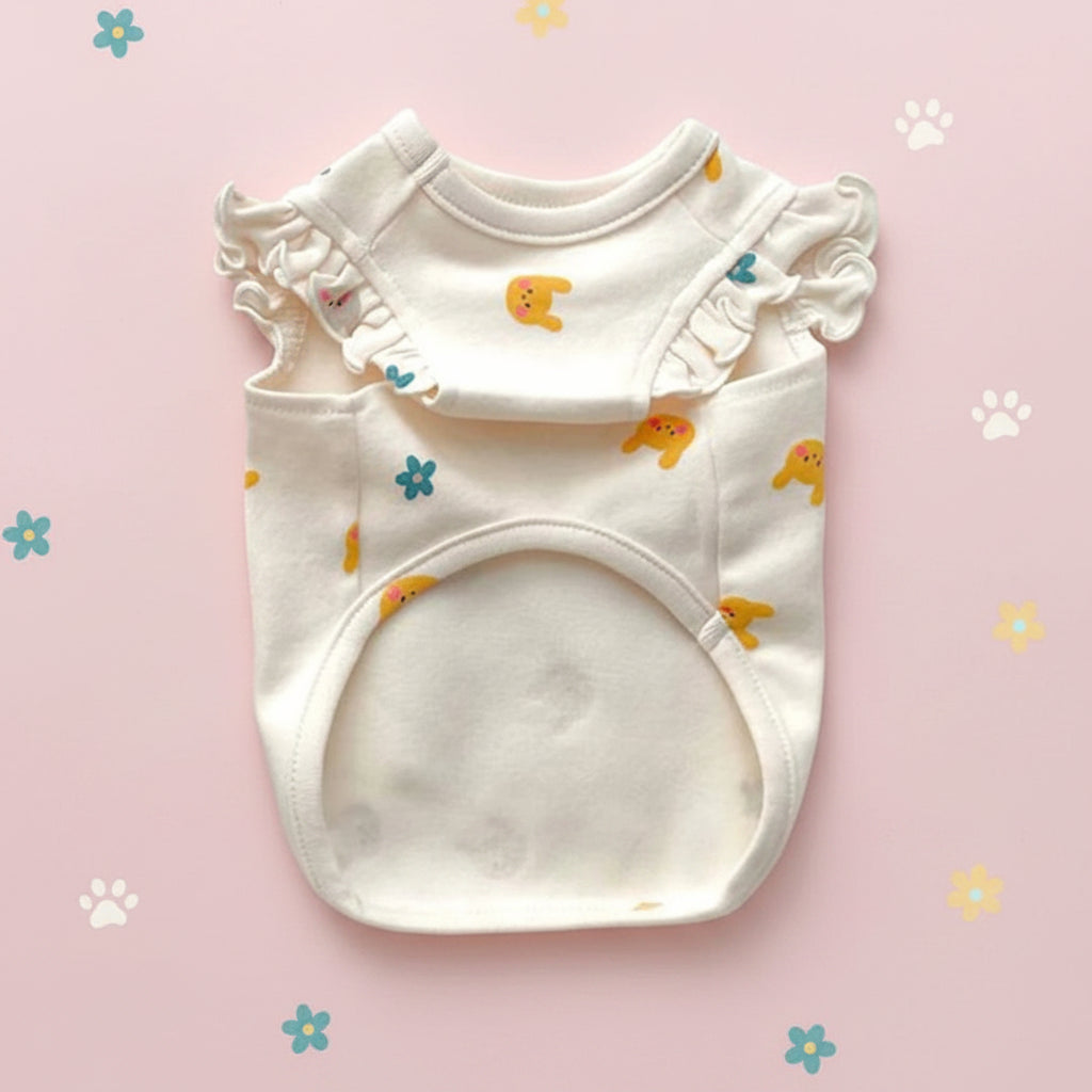 The Meadow Charm Embroidered Pet Tank