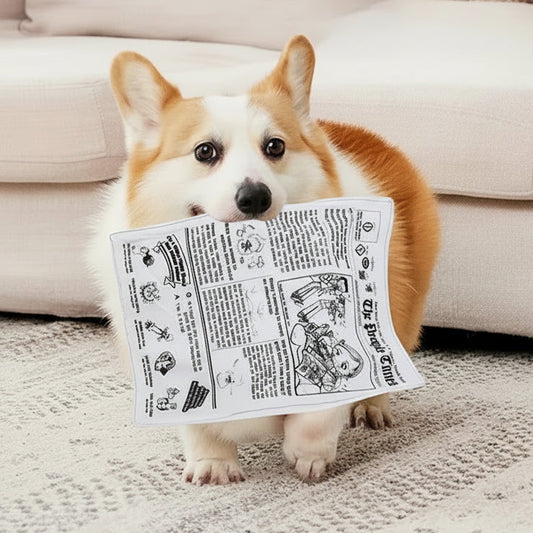 The Daily Bark Crinkle Newspaper Toy
