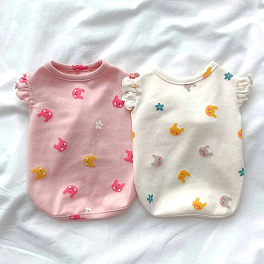 The Meadow Charm Embroidered Pet Tank