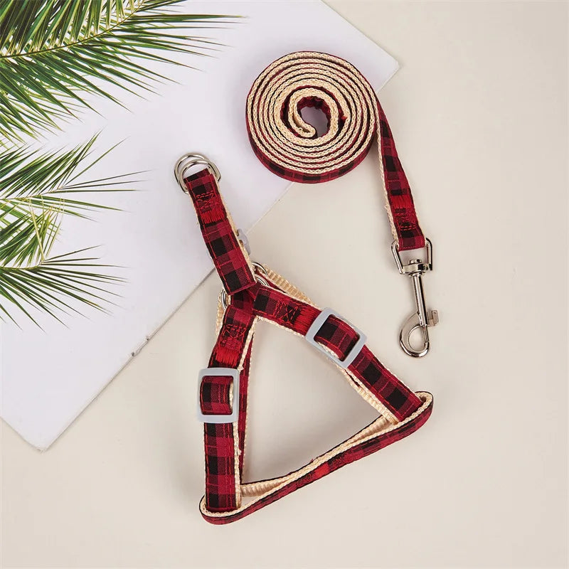 The Heritage Plaid Harness & Leash Set