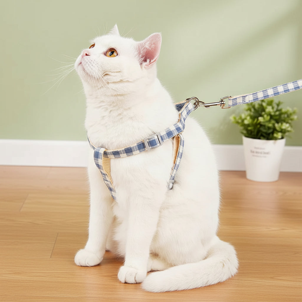 The Heritage Plaid Harness & Leash Set