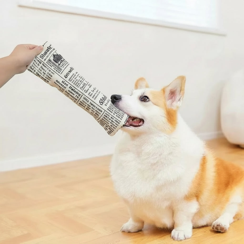 The Daily Bark Crinkle Newspaper Toy
