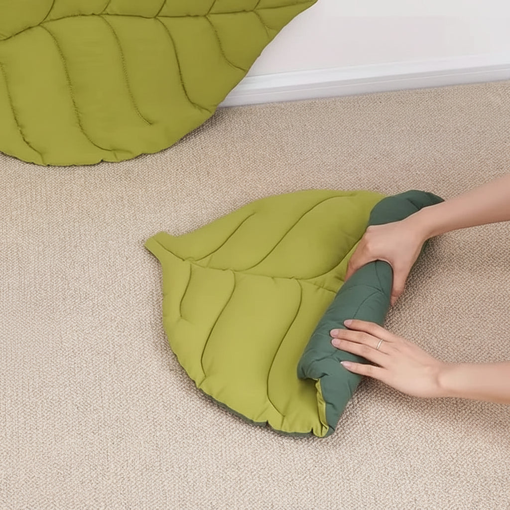 The Evergreen Leaf Pet Lounge Mat