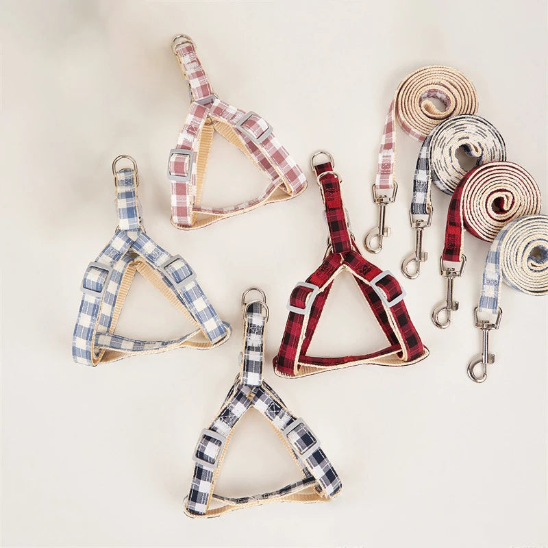 The Heritage Plaid Harness & Leash Set
