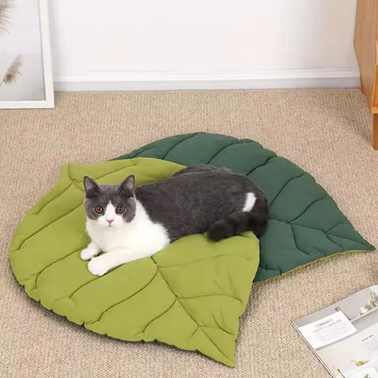 The Evergreen Leaf Pet Lounge Mat